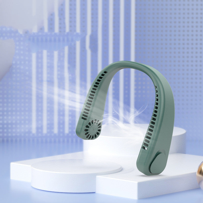 Portable And Rechargeable Lazy Neck Fan.